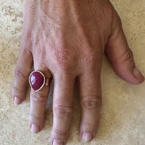 Ruby gold ring
